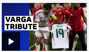 Hungary Players Pay Tribute To Injured Team Mate Varga