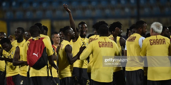 Black Stars in training