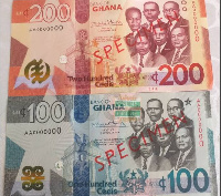 File photo of Ghana cedis notes