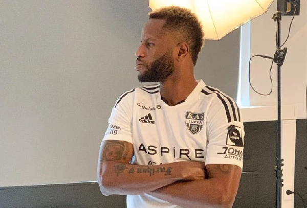 Mubarak Wakaso was in action for KAS Eupen