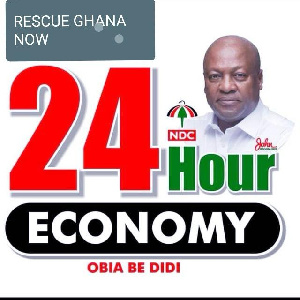 Mahama 24 Hour Economy Poster 