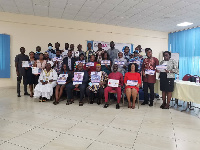 Some key stakeholders holding campaign materials