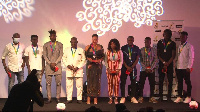 Recipients of the awards in a group photograph