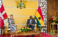 The Prime Minister of Denmark, Mette Frederiksen and  Akufo-Addo