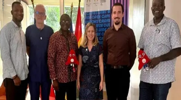 Officials of the Ghana Olympic Committee and the French Embassy in Ghana