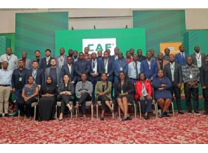 GFA executive member with CAF officials