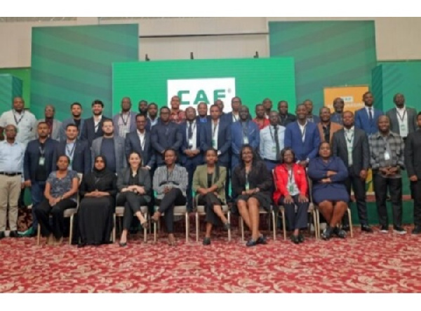 GFA executive member with CAF officials