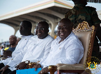 Nana Akufo-Addo with Dr Bawumia during the May Day celebrations