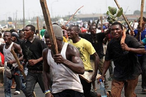 Youth engaged in violent protest | File photo