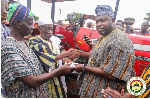 The donation was made at the Tolon Naa's palace