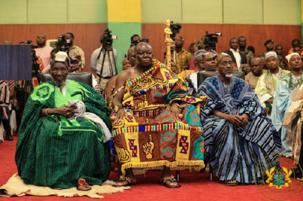 File Photo: Some Ghanaian chiefs at a national event