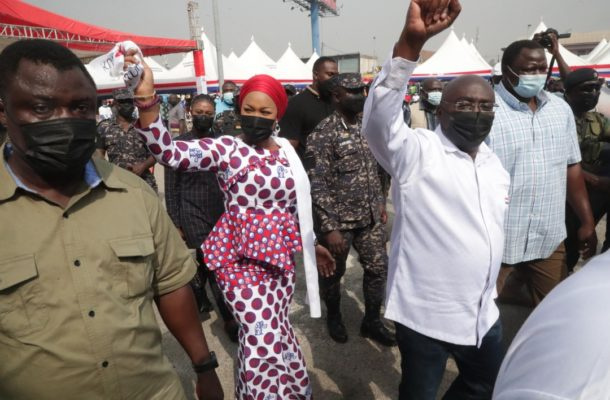 Bawumia flanked by his ever-supportive wife, Second Lady Samira