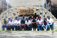 The Let's Tour Ghana Club in a group picture