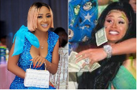 Actress Akuapem Poloo and rapper, Cardi B