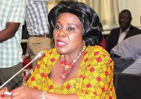 Mrs Cecilia Abena Dapaah, the Minister of Sanitation and Water Resources