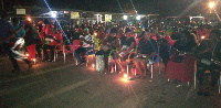 The vigil was adressed by several notable NDC laeders in the Volta Region