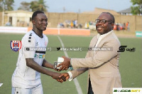 Victorien Adebayor received the first man-of-the-match award of the 2017/18 GPL on Saturday