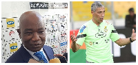 Mark Addo (left) and Chris Hughton