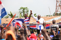 Nana Addo Dankwa Akufo-Addo campaigns at Fanteakwa South constituency in Eastern Region