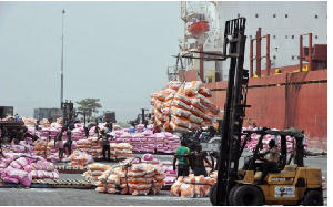 Rice clearance at the port