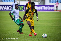 Baffuor in action for the Black Stars