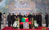 The late former UN Secretary General, Kofi Annan was buried at the new military cemetery yesterday