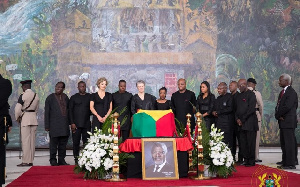 The late former UN Secretary General, Kofi Annan was buried at the new military cemetery yesterday