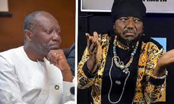 Finance minister, Ken Ofori-Atta and radio personality, Blakk Rasta