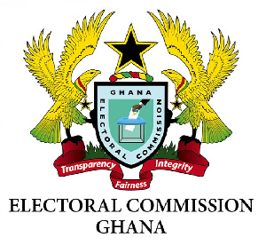 The logo of Ghana's Electoral Commission