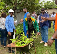 Mr. Okyere with some constituents