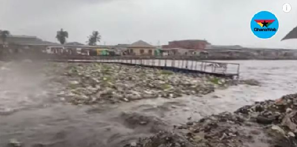 The newly contructed bridge was washed away by flood