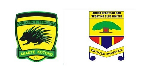 Hearts and Kotoko faceoff on Sunday in Kumasi