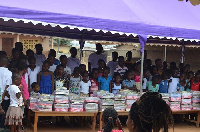 Mawulolo Youth Network donates to school children at Achimota and it's environs