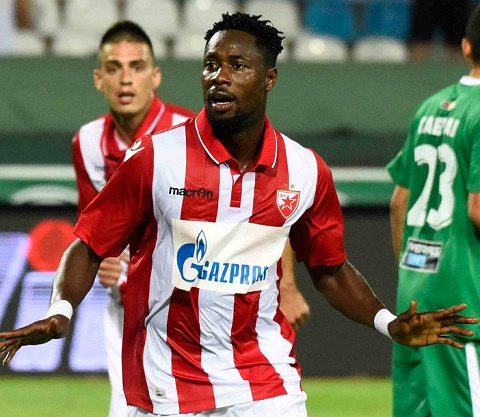 Boakye has scored 23 goals in 28 appearances for the Serbian Reds this season