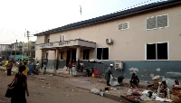 Abandoned police station at Krobo-Odumase turned market