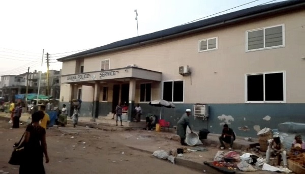 Abandoned police station at Krobo-Odumase turned market