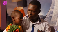 Nii Omanya with his father on the 'KSM Show'