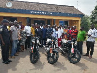 The motorbikes are to help the Anaji Police Station with their patrols