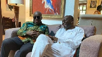 President Nana Akufo-Addo (L) and Finance Minister Ken Ofori-Atta (R)