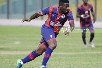 Asamoah Gyan in action for Legon Cities