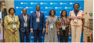 Dr Yaw Osei Adutwum, (third left) Minister of Education together with other dignitaries of UNESCO