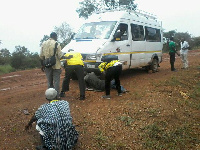 Driver of the 'hired' vehicle which was transporting the journalists trying to find out the cause