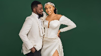 Nigeria comedian and feem maker, Richard Ayodeji Makun plus im wife