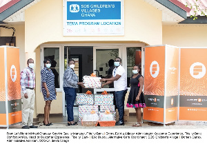 Fidelity Bank customer experience donation at  SOS Village