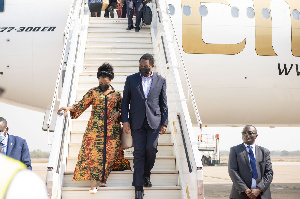 Hakainde And Mutinta Hichilema Arrive In Lusaka .jfif