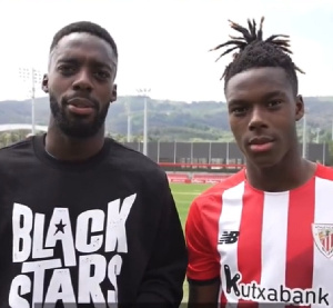 Athletic Bilbao strikers, Inaki Williams(L) and Nico Williams(R)