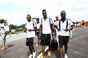 The Black Stars of Ghana arrived on Sunday