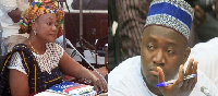 Otiko Afisah Djaba (L), Alhassan Suhuyini (R)