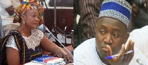 Otiko Afisah Djaba (L), Alhassan Suhuyini (R)