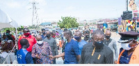 President Akufo-Addo touring some registration centres